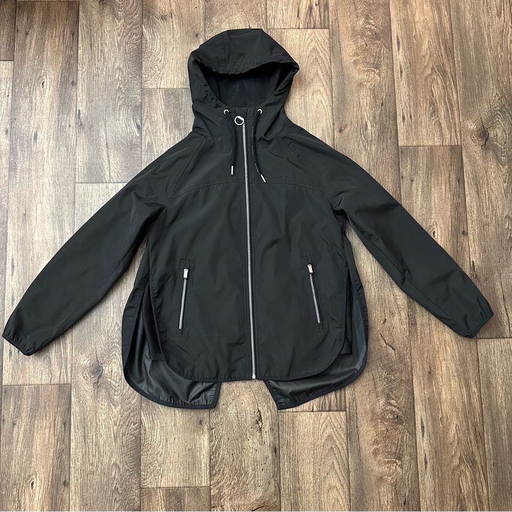 Calvin Klein Full Zip Windbreaker Jacket Women’s Size S Black